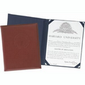 Top Grain Leather Certificate Holder - Domestic